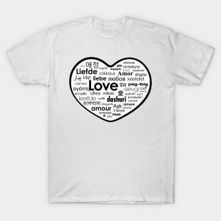 'Heart full of Love in Different Languages ' T-Shirt